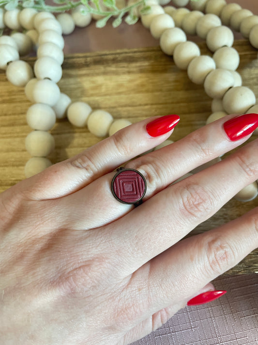 Ring - Burgundy