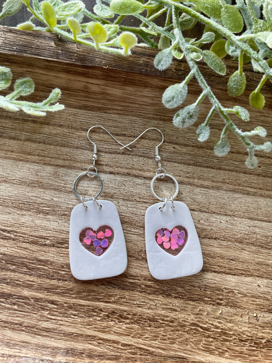 Valentine’s Cutout Hearts - White