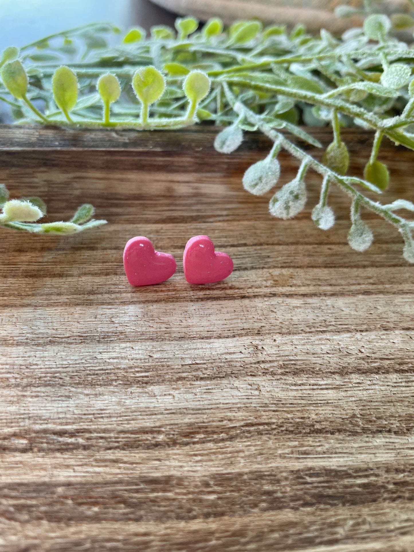 Valentine's Studs - Hot Pink
